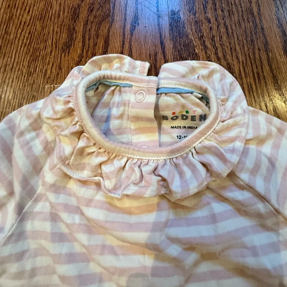 NWOT Baby Boden Jersey Dress with Applique Bunnies 12-18 Months - Picture 4 of 9